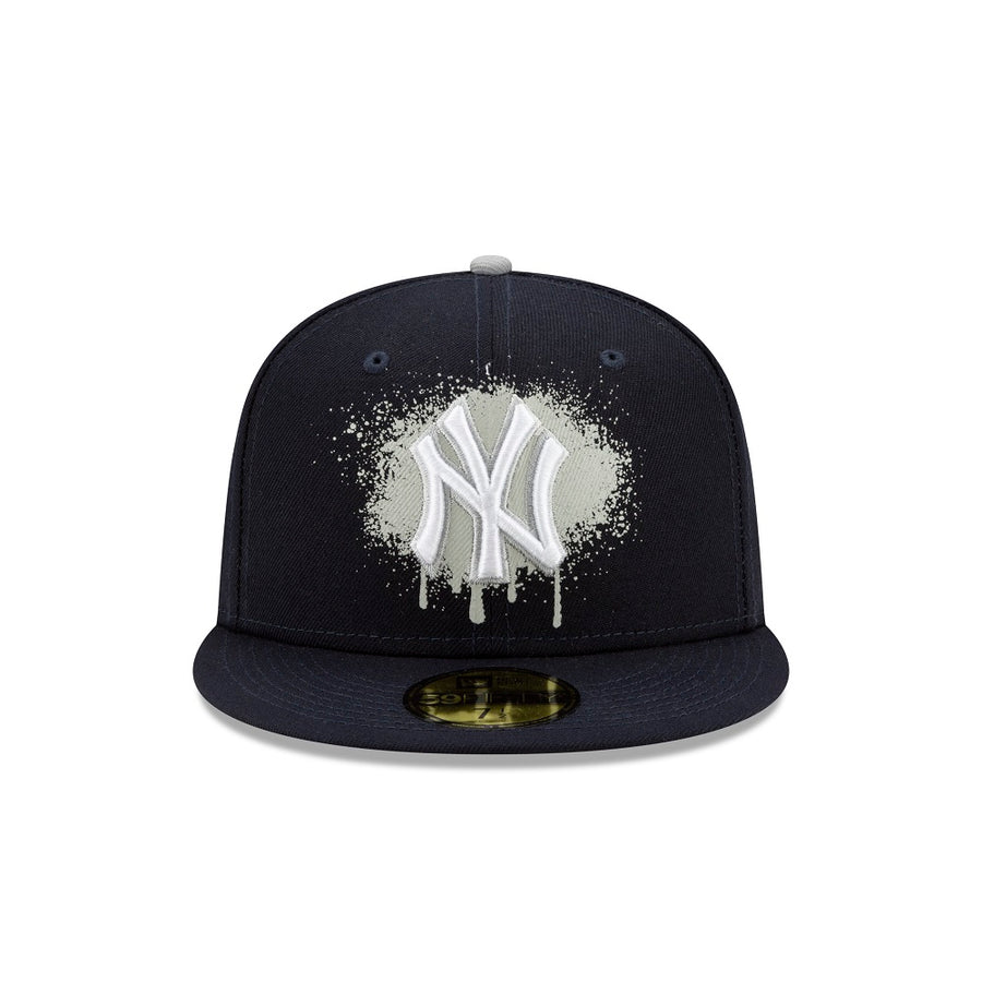 New York Yankees 59Fifty Spray Paint Logo Navy Cap