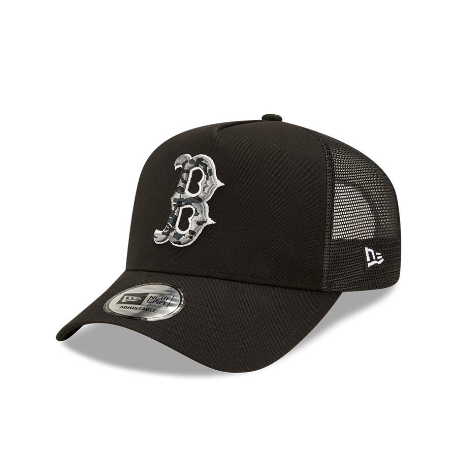 Boston Red Sox Camo Infill Black Trucker Cap