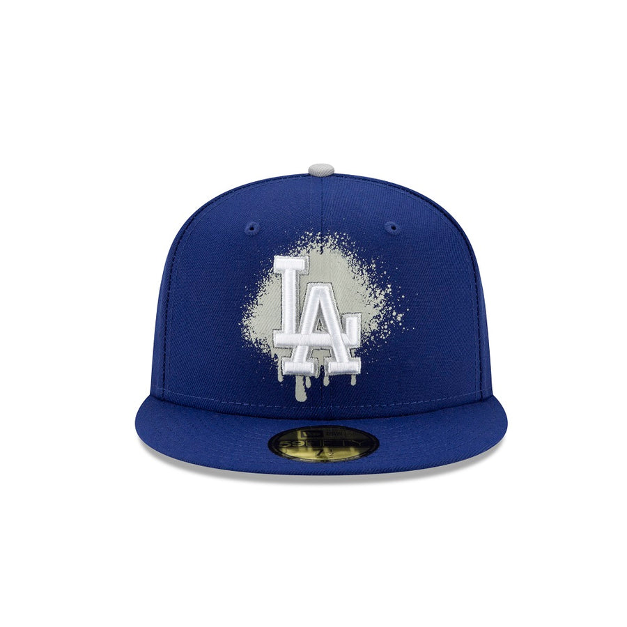 Los Angeles Dodgers 59Fifty Spray Paint Logo Navy Cap