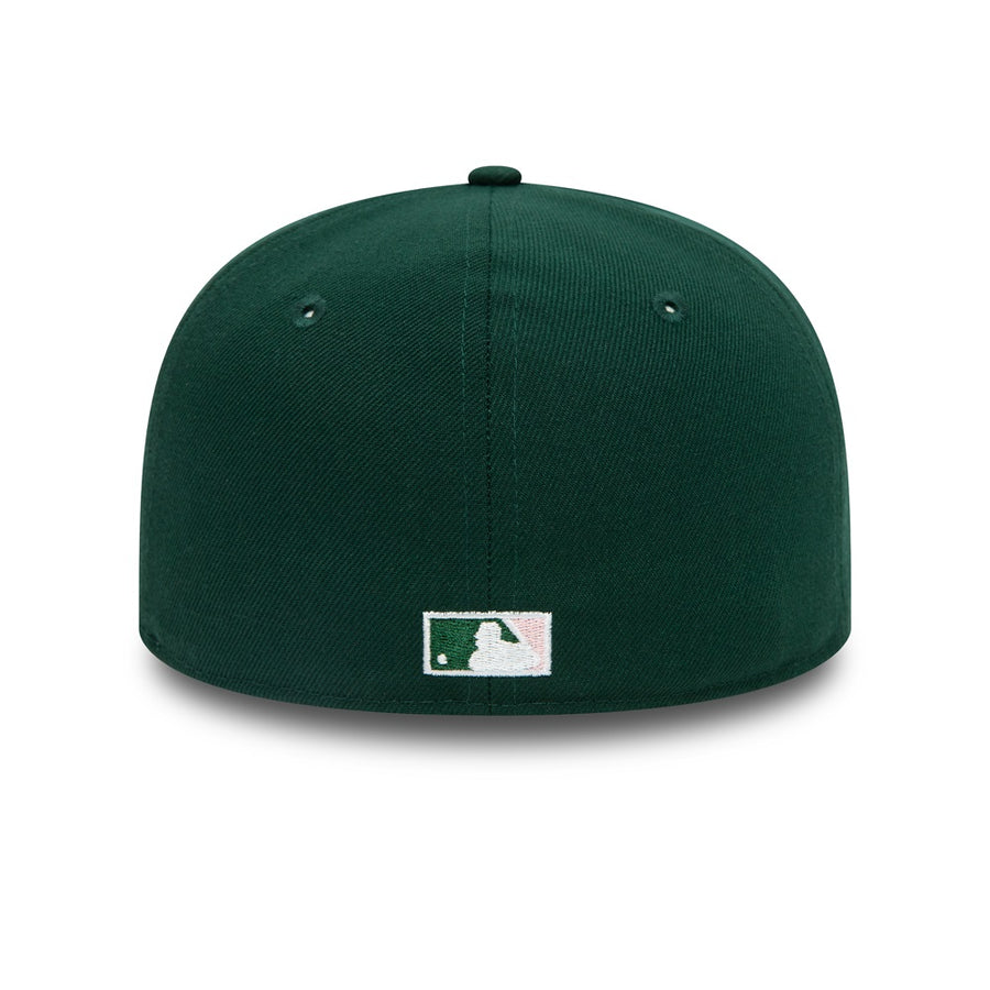 New York Yankees 59FIFTY Green Pink Side Patch Green Cap