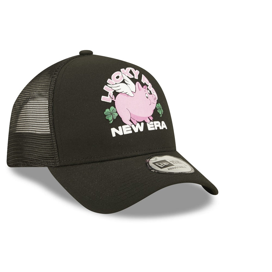 New Era Trucker Sign Pink Cap