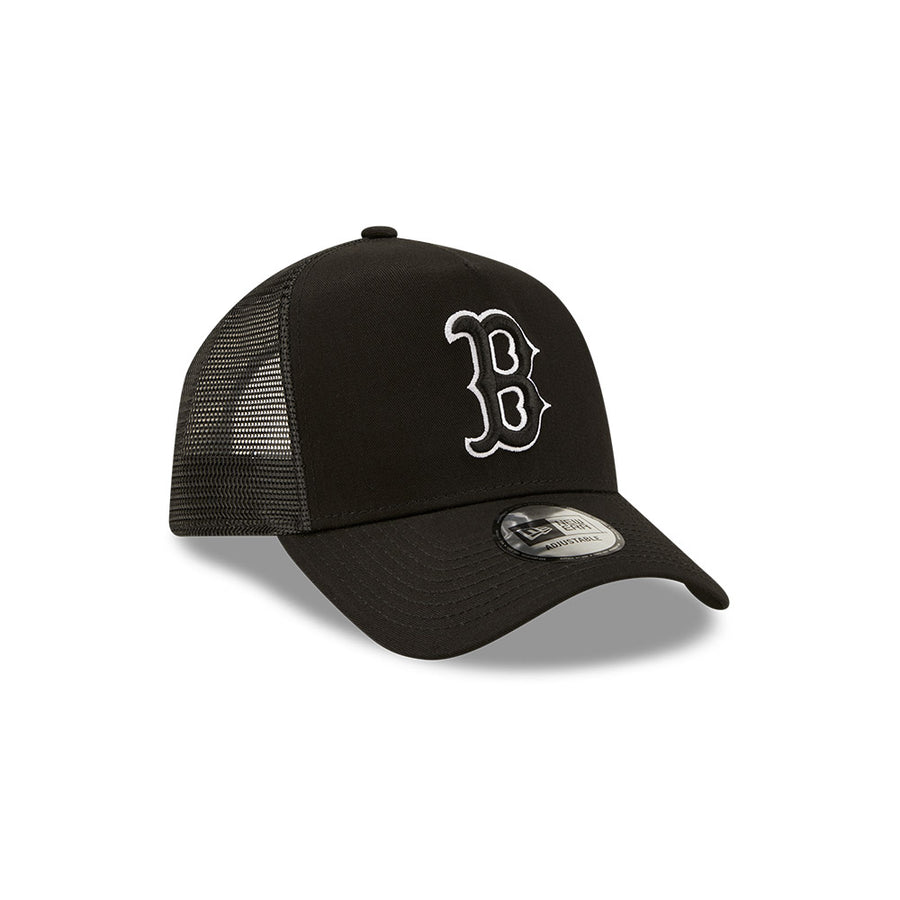 Boston Red Sox Trucker Tonal Mesh Black Cap