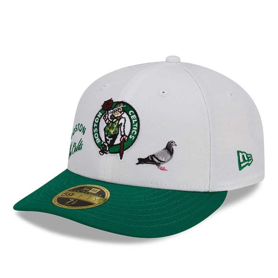 Boston Celtics Low Profile 59FIFTY NBA X Staple White Cap