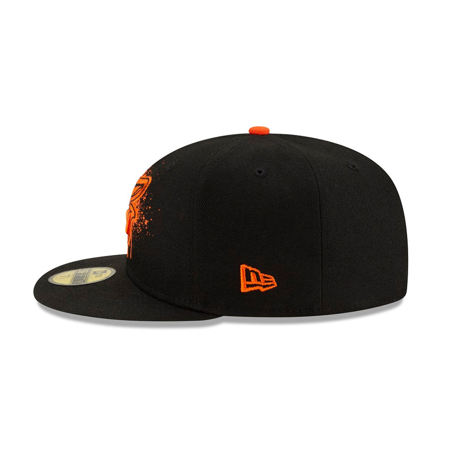 Baltimore Orioles 59Fifty Spray Paint Logo Black Cap