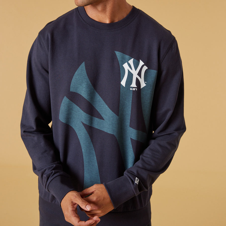 New York Yankees Crew Washed Pack Graphic Navy Pullover