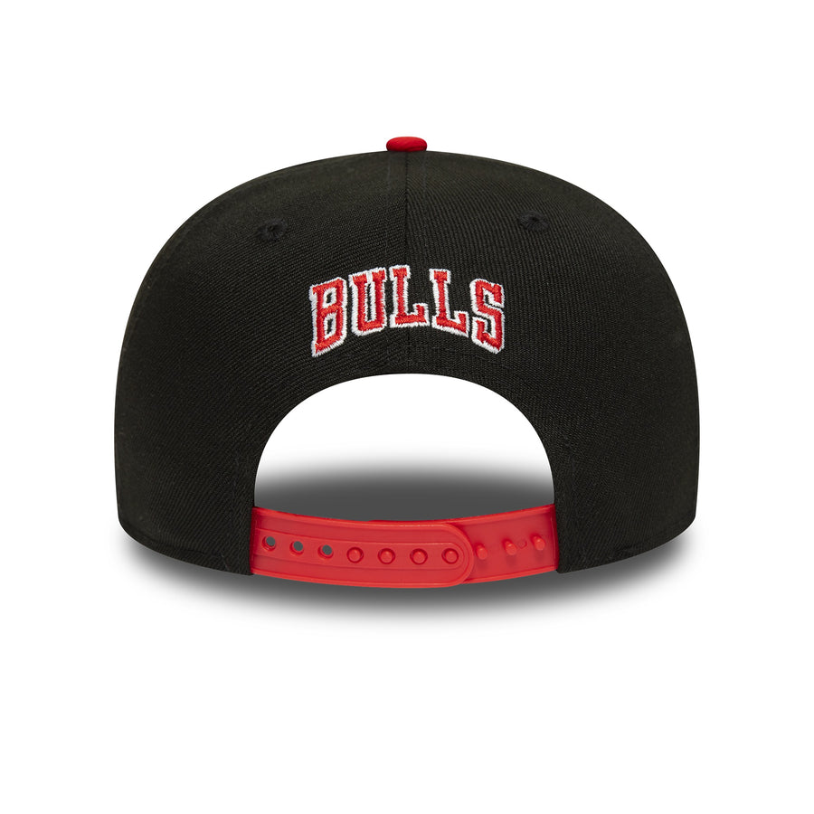 Chicago Bulls 9FIFTY Team Wordmark Black/Red Cap