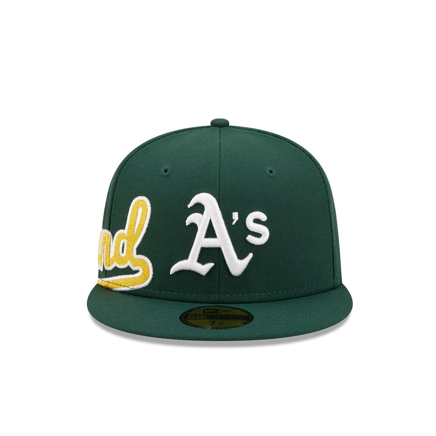 Oakland Athletics 59FIFTY Side Split Green Cap