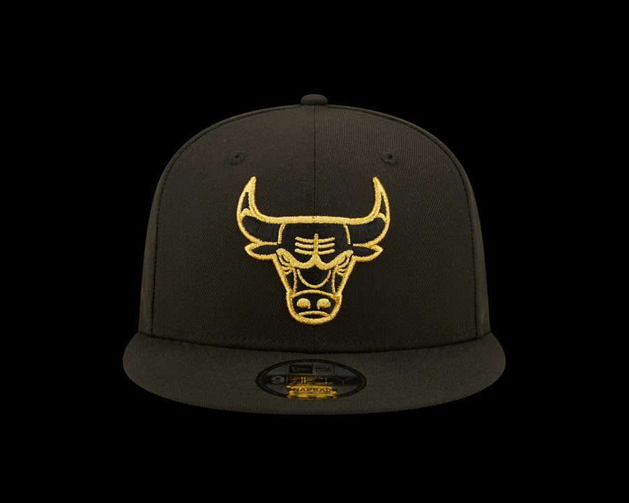 Chicago Bulls 9FIFTY Metallic Logo Black Cap
