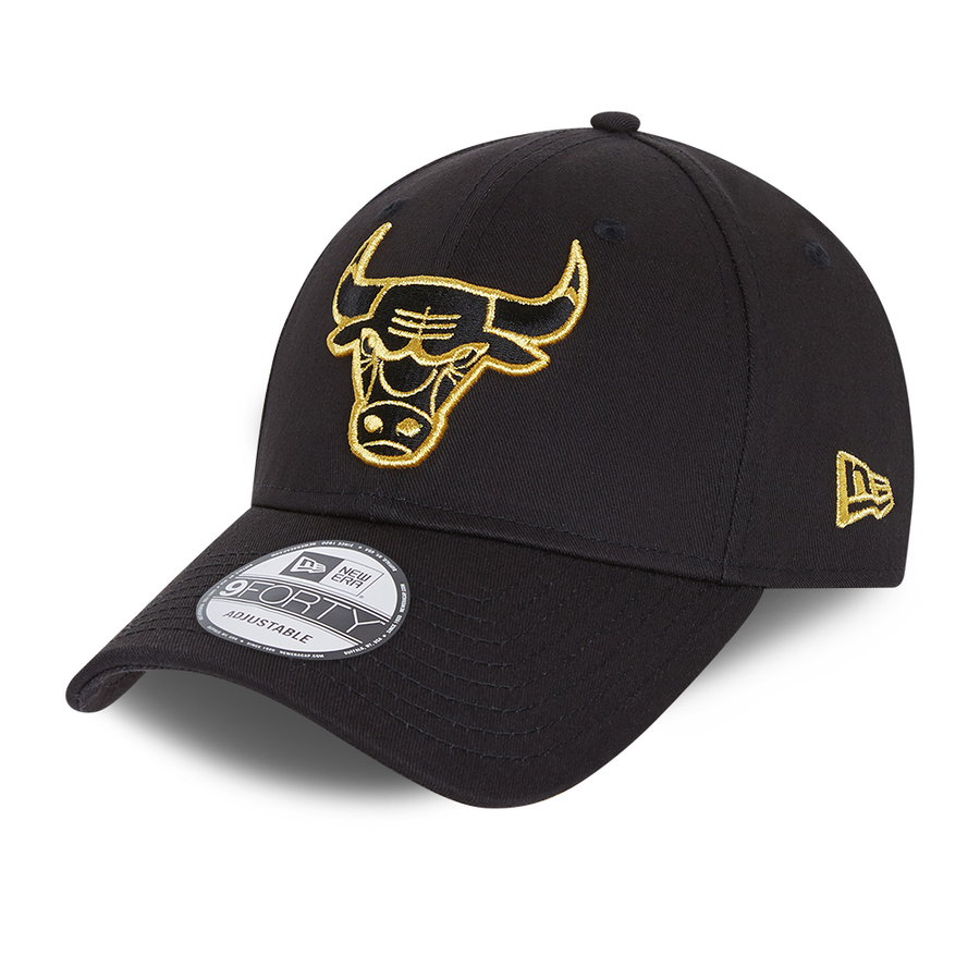 Chicago Bulls 9Forty Metallic Logo Black Cap