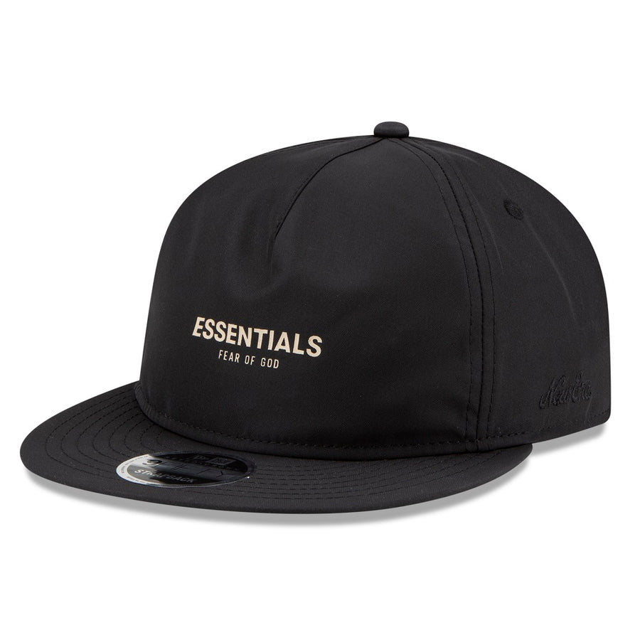 New Era Fear of God 9FIFTY Retro Crown A-Frame Essential Black Cap