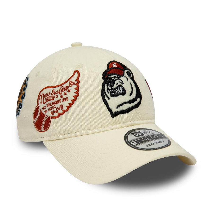 New Era 9TWENTY All Over Patch White Cap