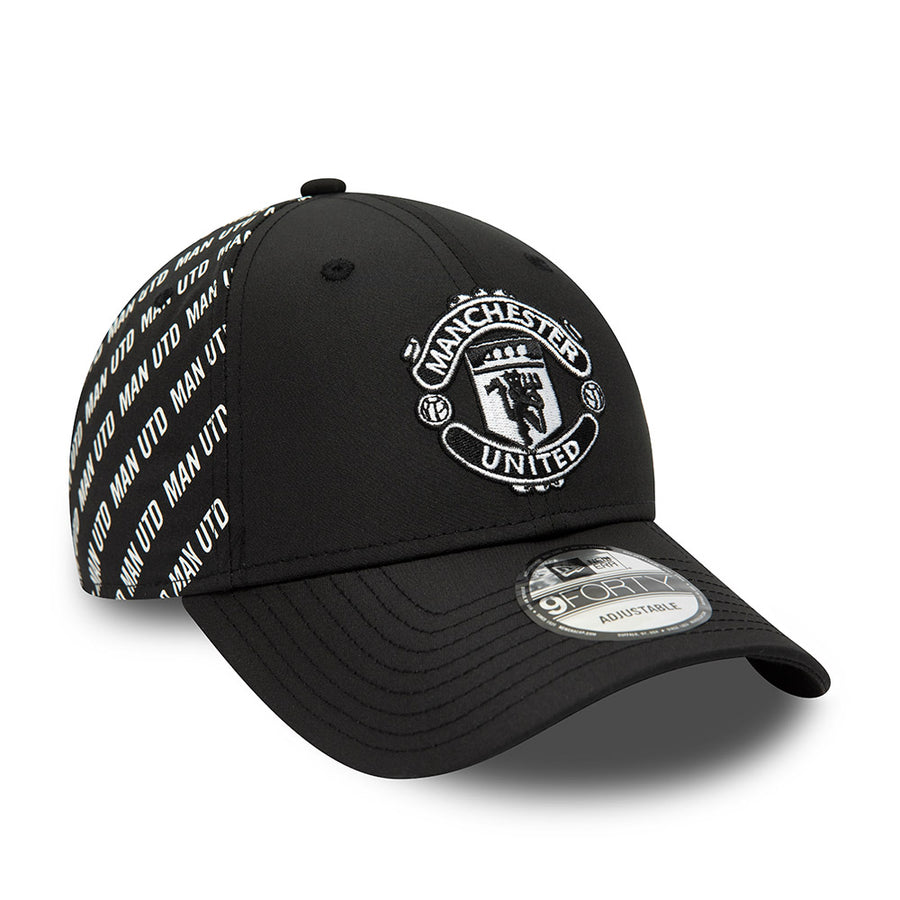 Manchester United 9FORTY Tonal All Over Print Black cap