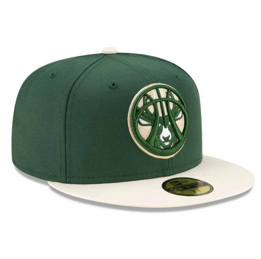 Milwaukee Bucks 59FIFTY NBA21 Draft Green Cap