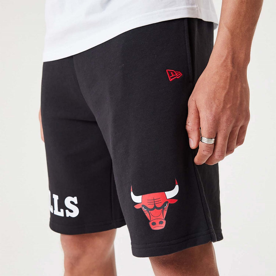 Chicago Bulls NBA Wordmark Oversized Black Shorts