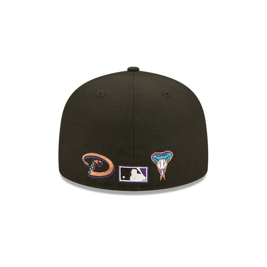 Arizona Diamondbacks 59FIFTY Team Colour Split Black Cap