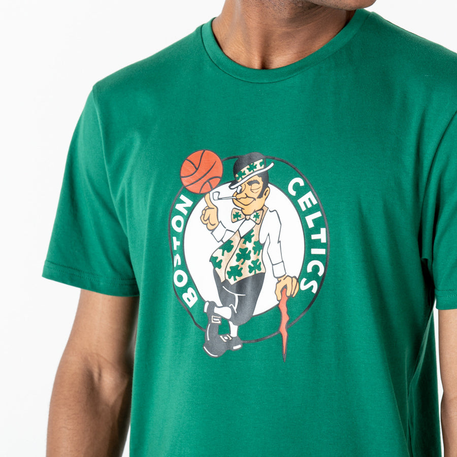 New era NBA Oversized Applique Boston Celtics Short Sleeve T-Shirt Black