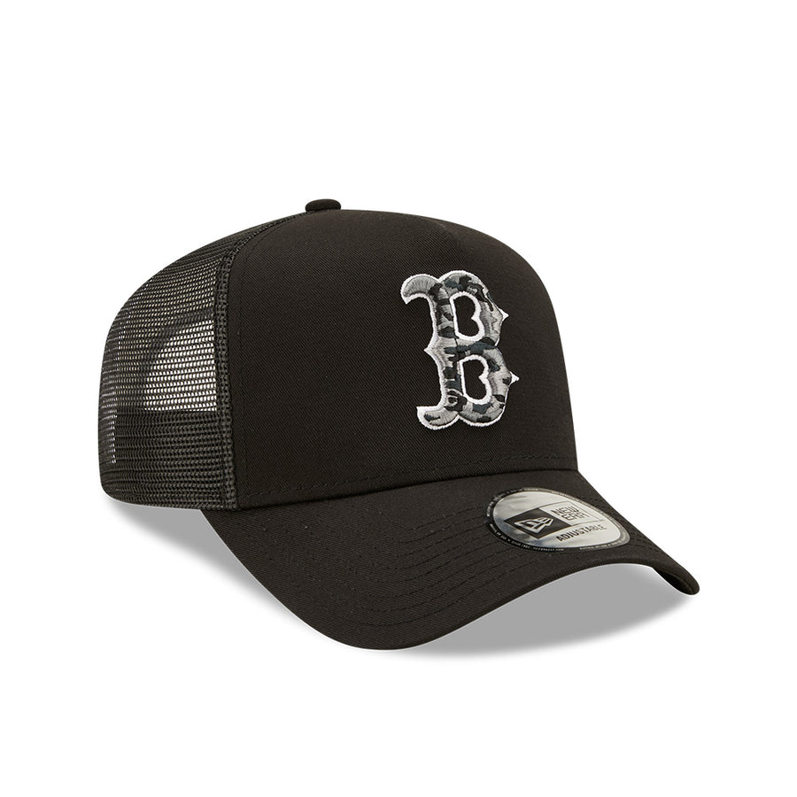 Boston Red Sox Camo Infill Black Trucker Cap