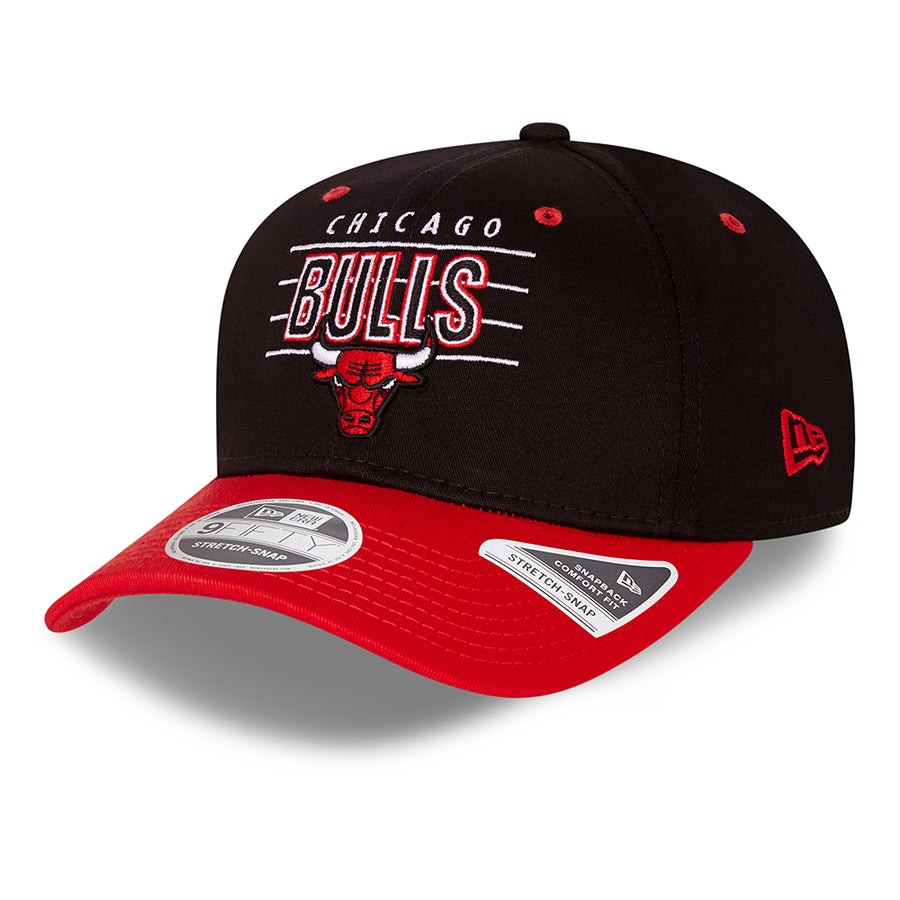 Chicago Bulls 9 Fifty NBA Team Stretch Snap Black/Red Cap