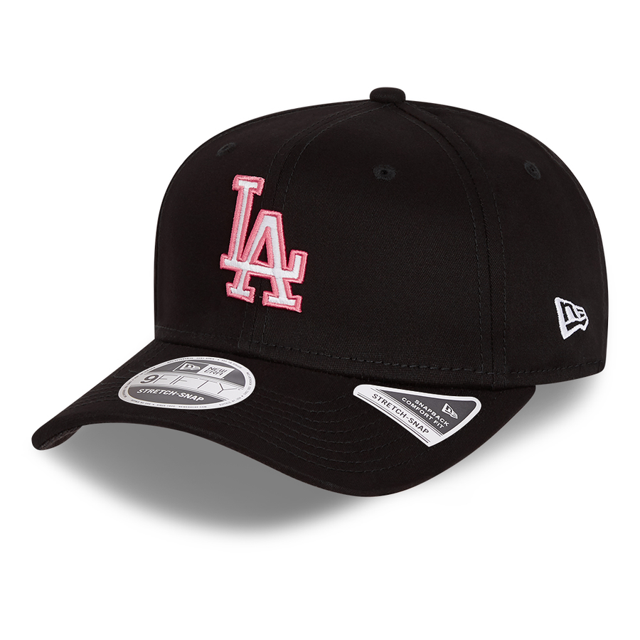 Los Angeles Dodgers 9Fifty Stretch Snap Neon Pop Outline Black Cap
