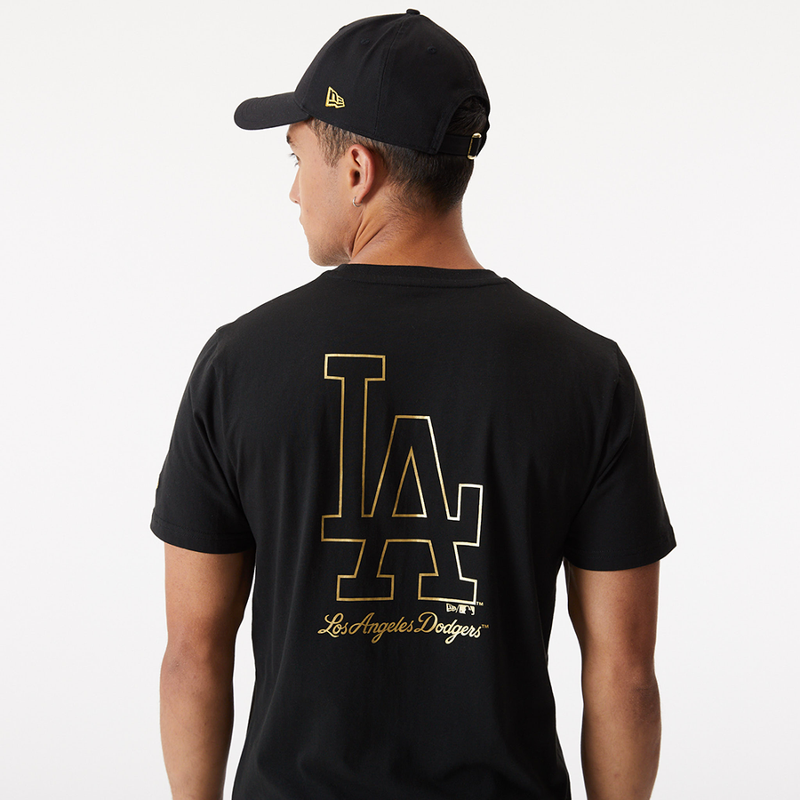 Los Angeles Dodgers New Era Metallic Black Tee