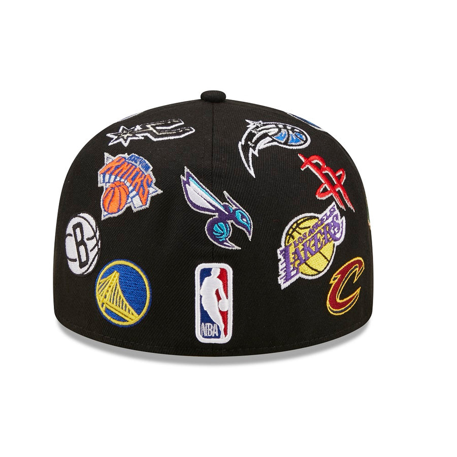 New Era NBA 59FIFTY All Over Patch Black Cap