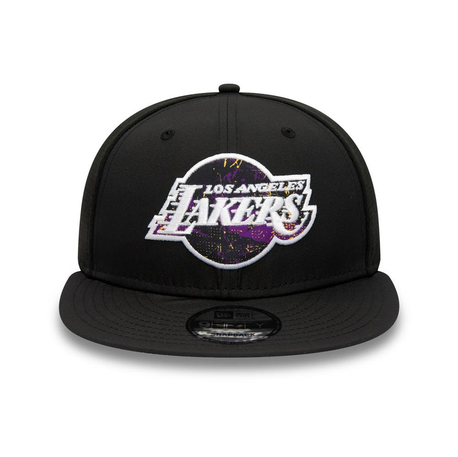 Los Angeles Lakers 9FIFTY Print Infill Black Cap