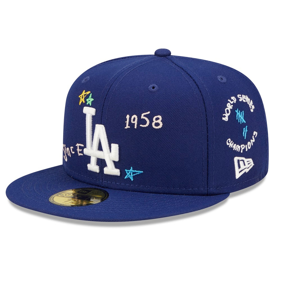 Los Angeles Dodgers 59FIFTY Scribble Royal Cap