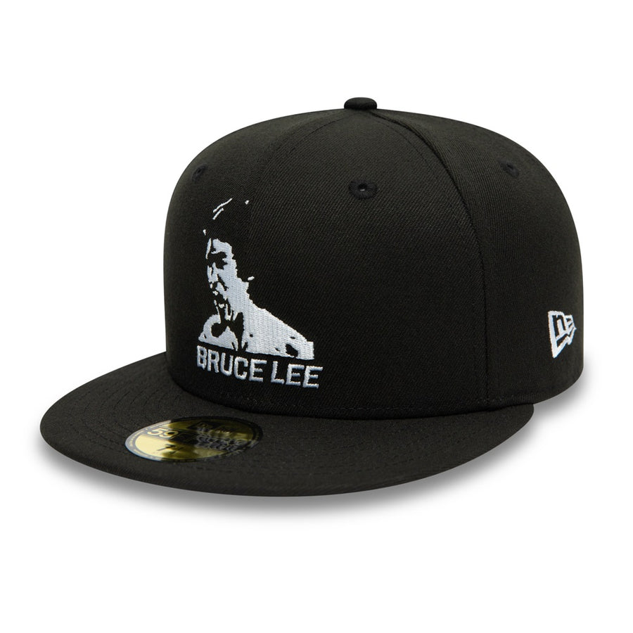 Bruce Lee 59Fifty 80Th Dragon Black/White Cap