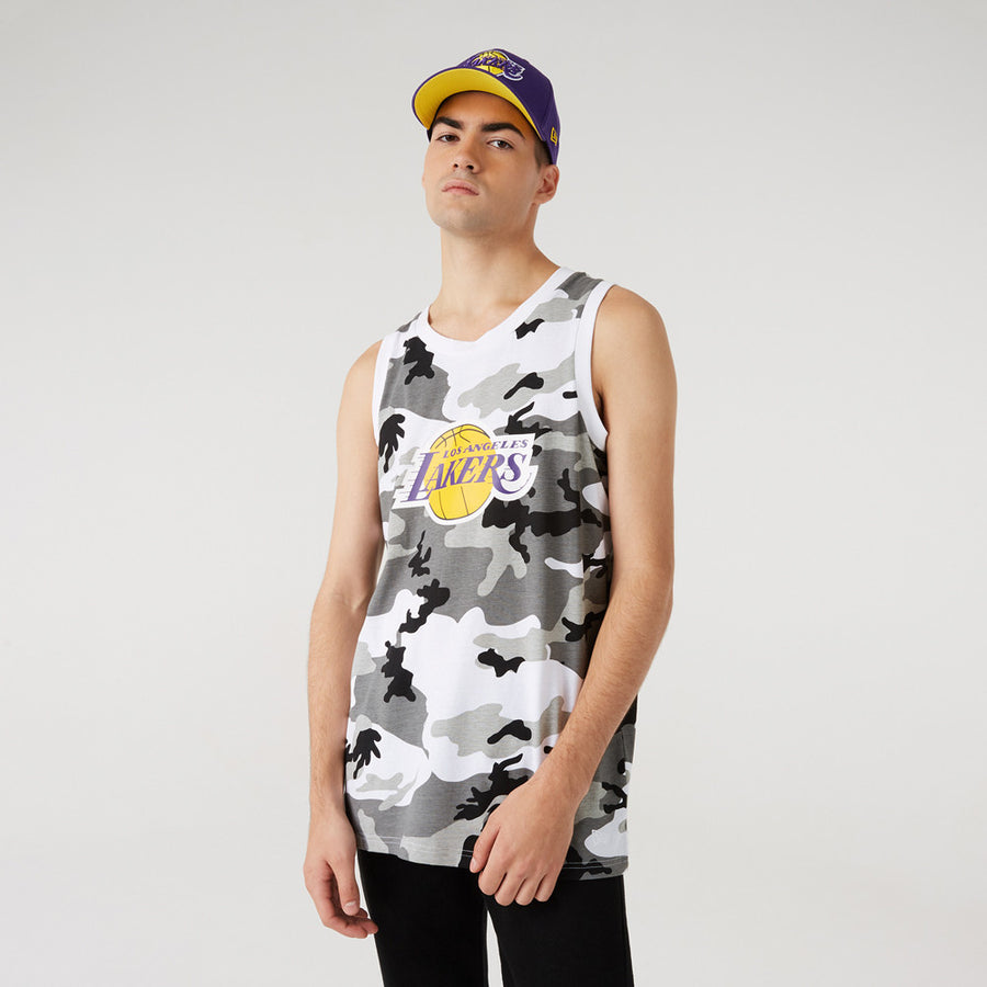 Los Angeles Lakers NBA Camo Camo/Black Tank