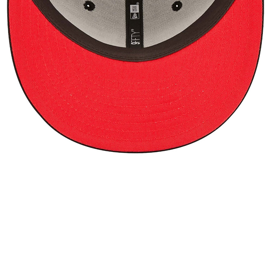 Chicago Bulls 9FIFTY Flower Wordmark Black Cap