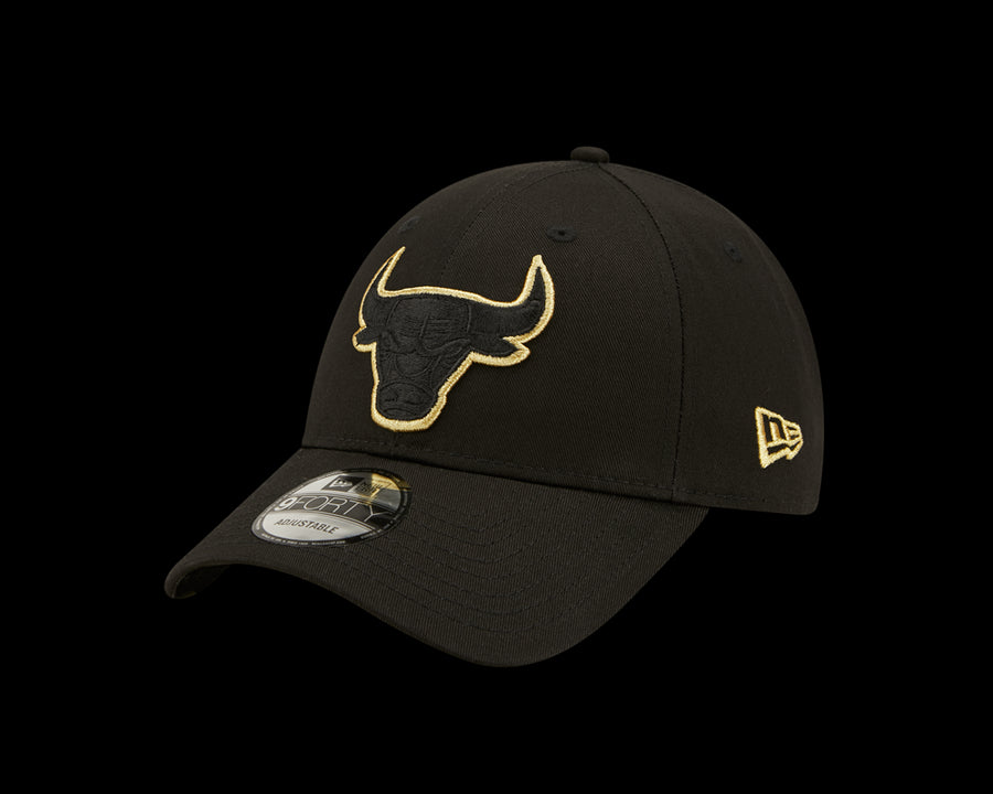 Chicago Bulls 9FORTY Metallic Pop Black Cap