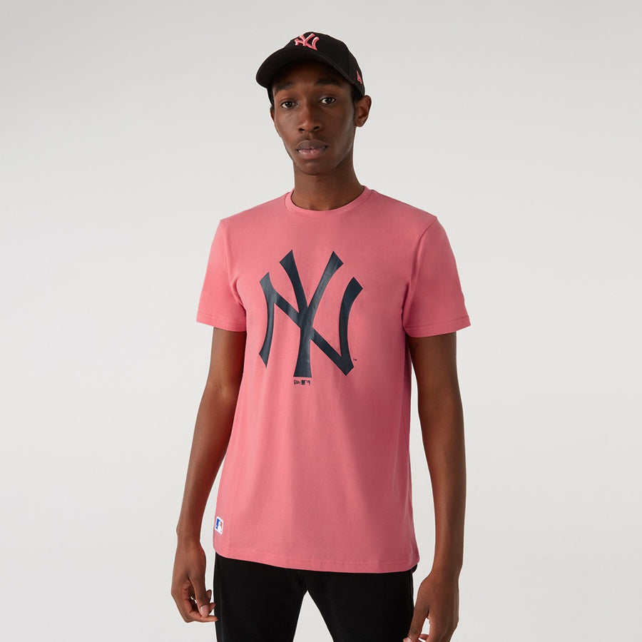 New York Yankees MLB Seasonal Team Logo Pink Tee