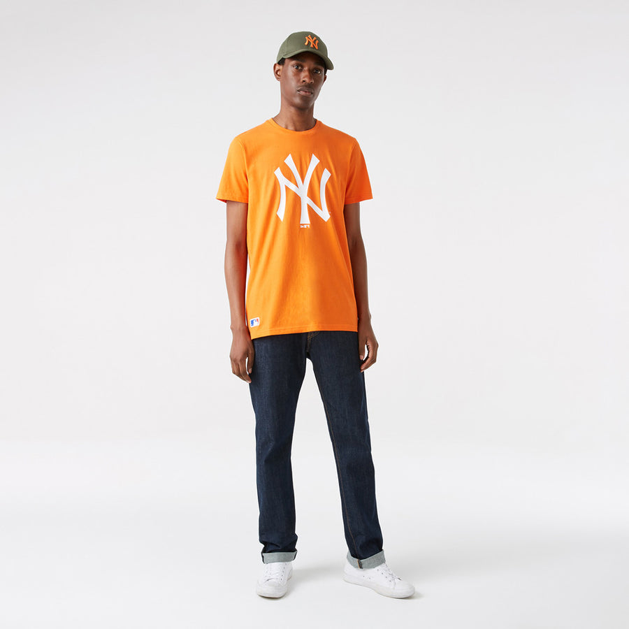 New York Yankees MLB Seasonal Team Logo Orange Tee
