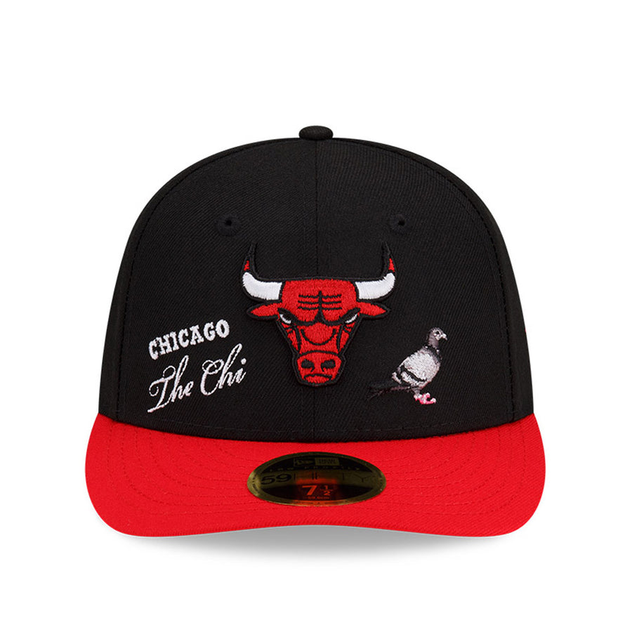 Chicago Bulls Low Profile 59FIFTY NBA X Staple Black Cap