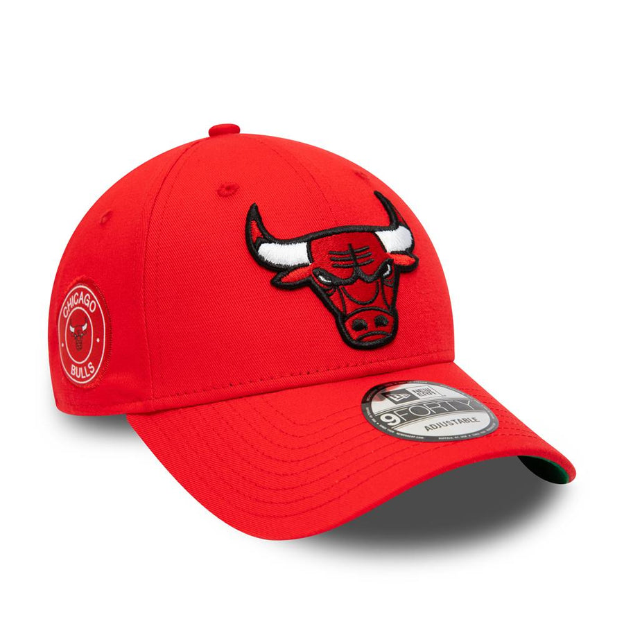 Chicago Bulls 9FORTY Team Side Patch Red Cap