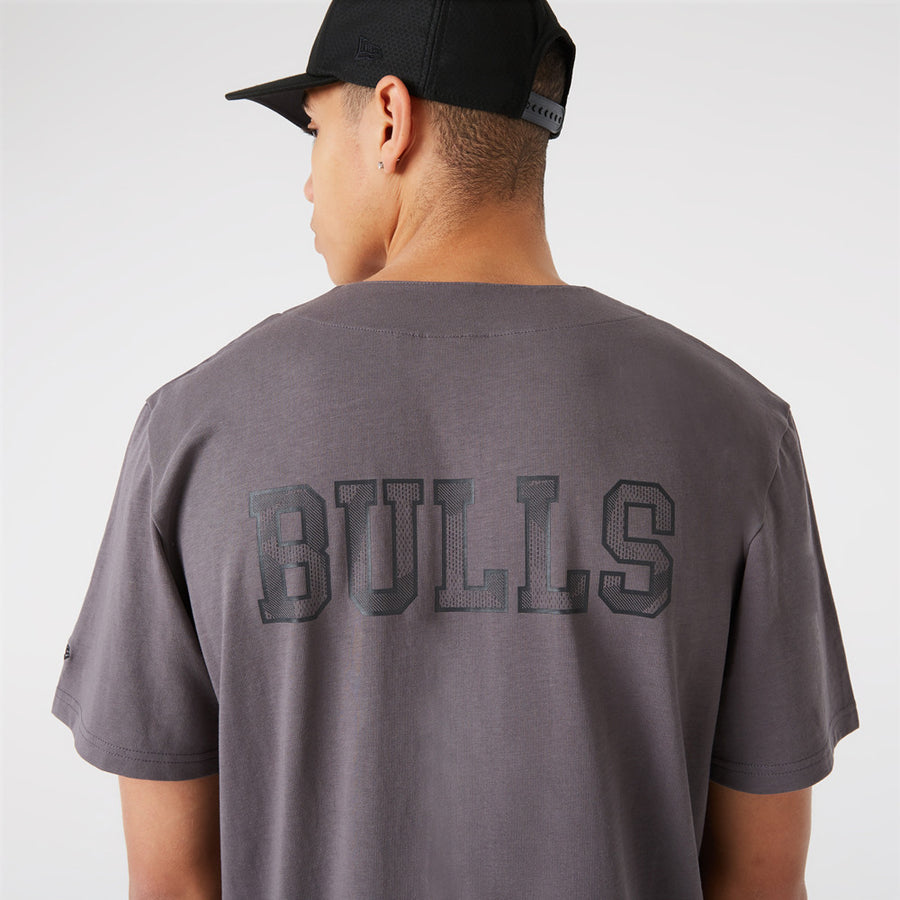 Chicago Bulls Geometric Camo Baseball Grey Jersey